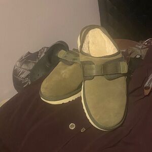 UGG Men's Green Suede Slip-Ons